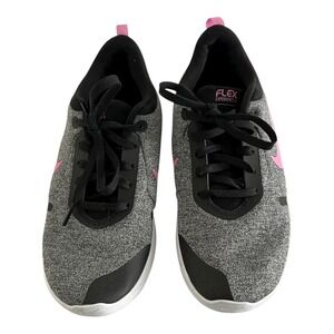 Nike Womens Flex Experience Run Size 7.5 Running Athletic Shoes‎ Gray Black Pink